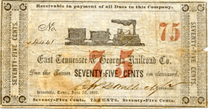 $0.75 G-1380 East TN & GA RR